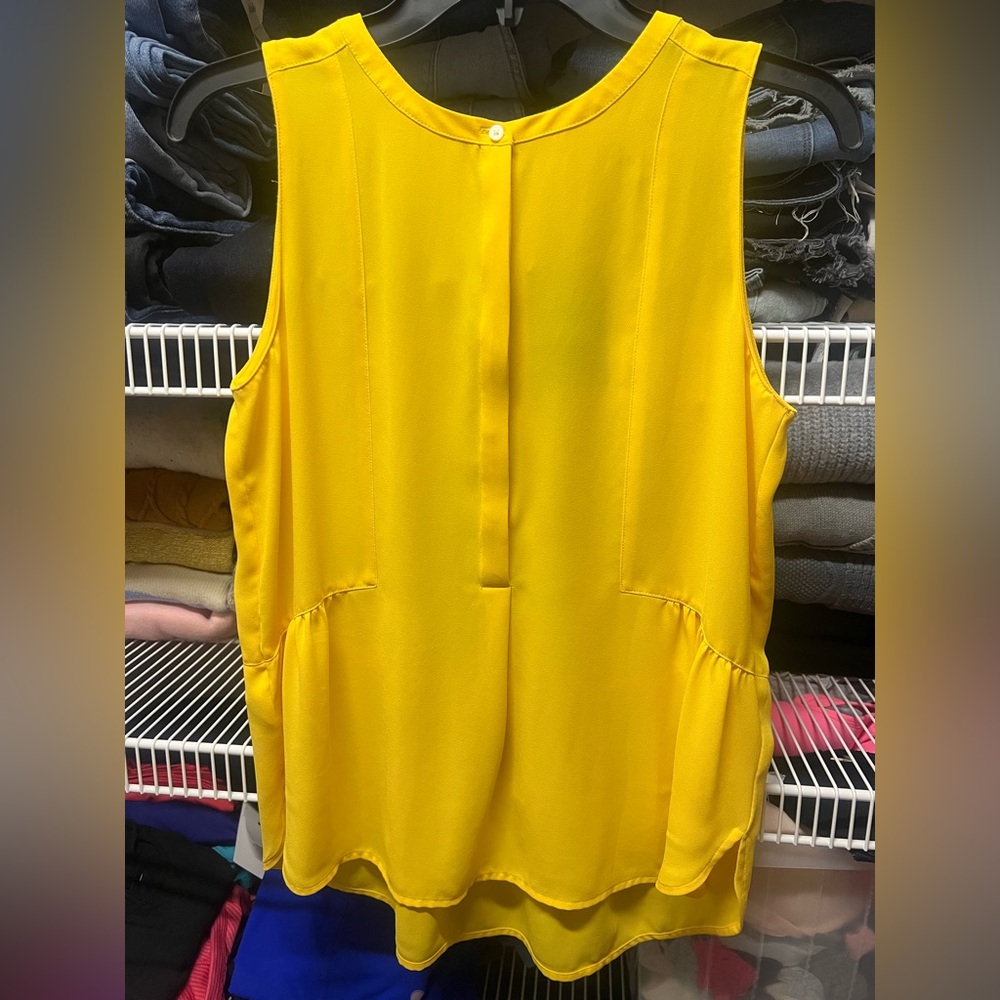 LOFT Vibrant Yellow Blouse